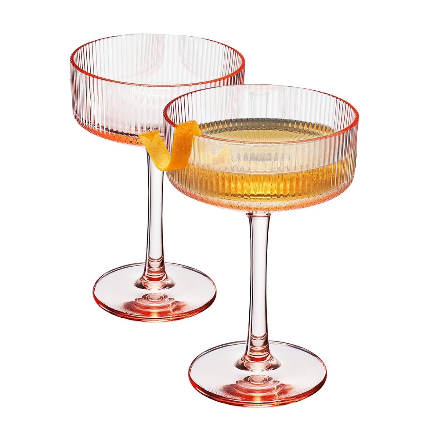 Madrid Set of Two Acrylic Champagne Coupes
