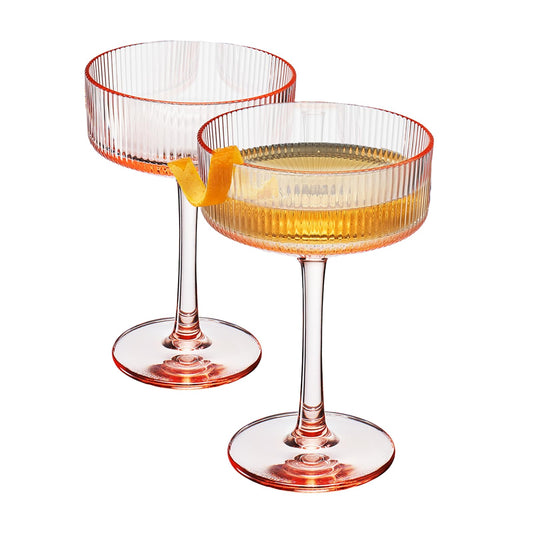 Madrid Set of Two Acrylic Champagne Coupes