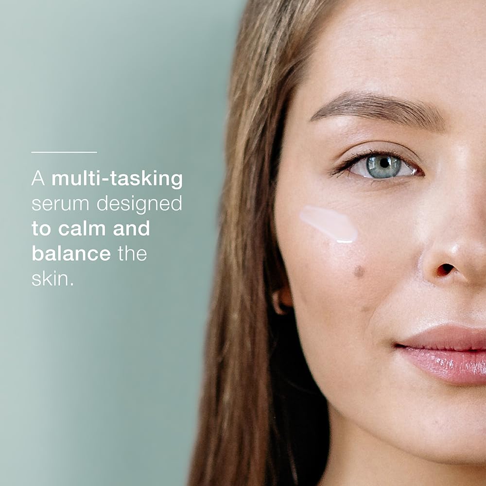 Face serum Skincode Oil Control Balancing Serum 30ml with matte finish for oily skin on model on Tampa Home & Garden Store