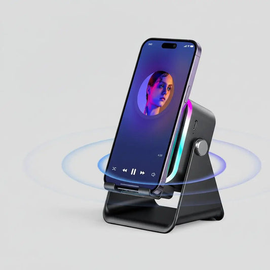 Bluetooth Speaker Phone Stand with Induction Sound Wireless Audio Dock - Tampa Home & Garden Store