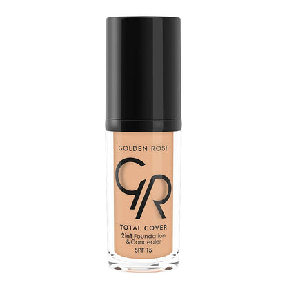 Foundation Golden Rose Total Cover 12 Light Beige 2in1 Foundation & Concealer SPF 15 by Beauty Care Bag on Tampa Home & Garden Store