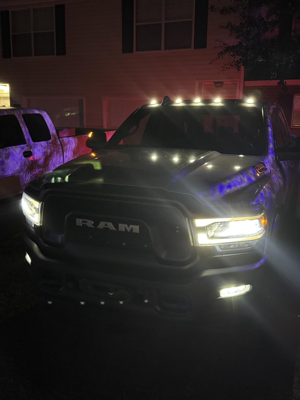 2019-2026 Ram HD Clear Smoked White Amber LED Roof Cab Lights exterior AutoLEDTech.com on Tampa Home & Garden Store