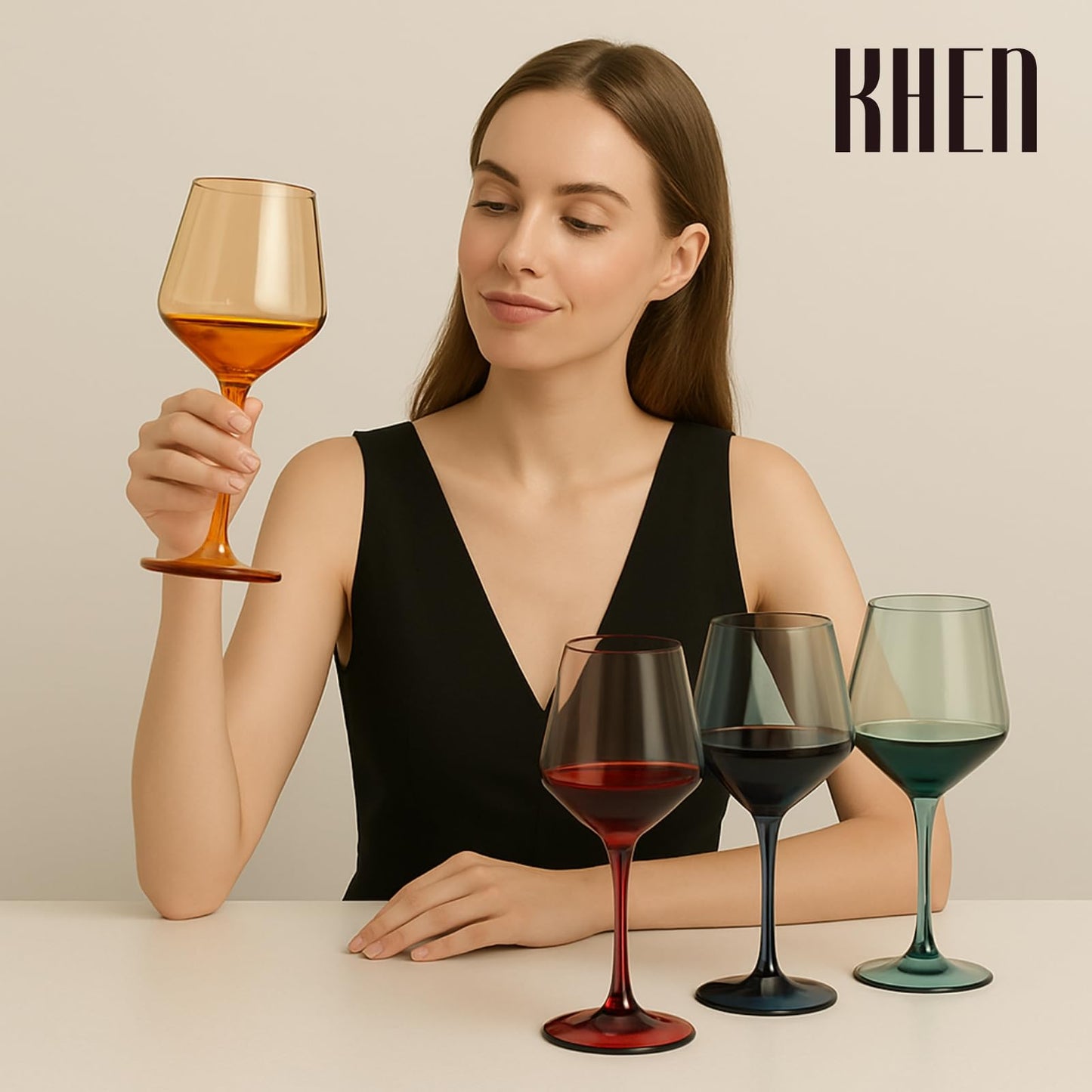 Floating Shatterproof Acrylic Wine Glasses