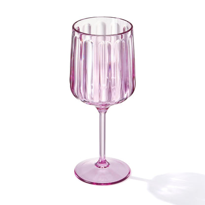 Lucia Acrylic Stemmed Goblets in Lilac Set of 6