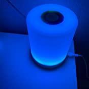 Stevvex touch dimmable LED night light with color changing blue glow on Tampa Home & Garden Store