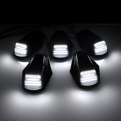 1984-1998 Ford F-250 Super Duty LED roof cab lights, clear smoked white amber, 5-pack on Tampa Home & Garden Store