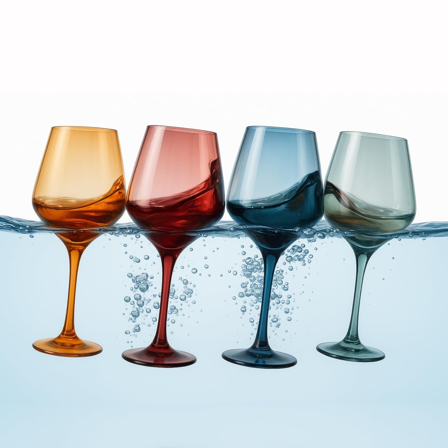 Floating Shatterproof Acrylic Wine Glasses