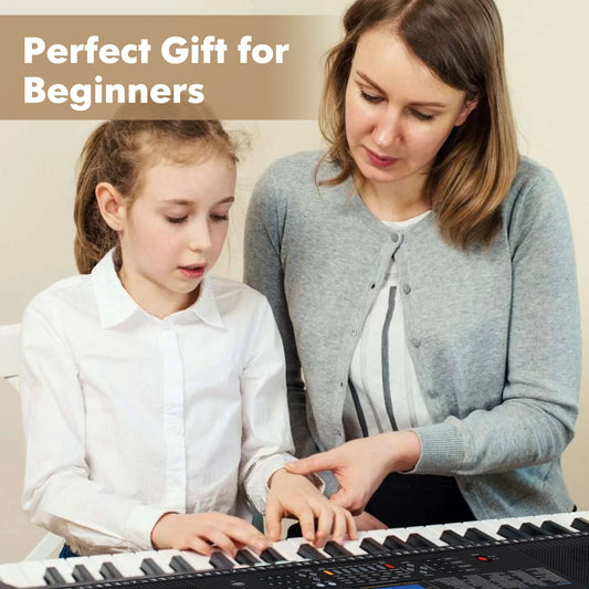 61-Key Portable Electronic Keyboard Piano with Stand and Stool - Tampa Home & Garden Store