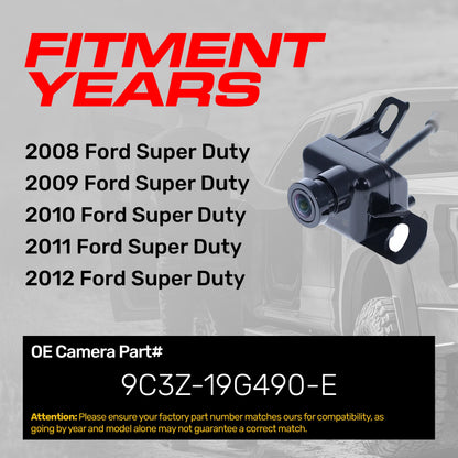 Ford Super Duty OEM backup camera by Master Tailgaters, OEM replacement part 9C3Z-19G490-E on Tampa Home & Garden Store