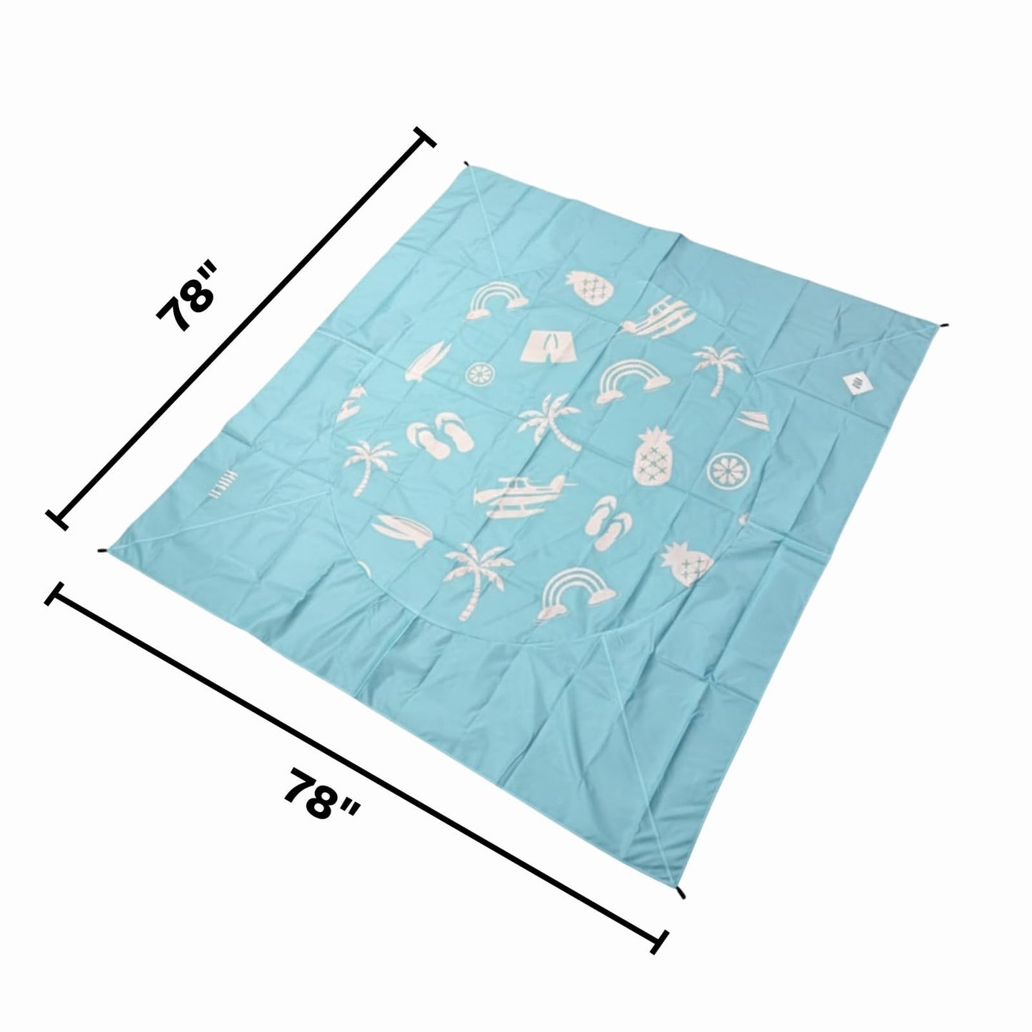 Foldable Beach Splash Mat for Babies and Toddlers