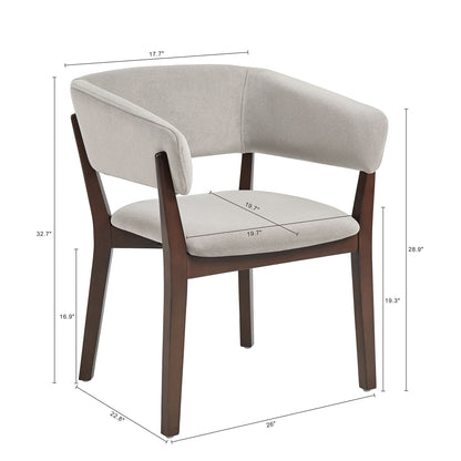 Blake Solid Beech Wood Modern Dining Armchair