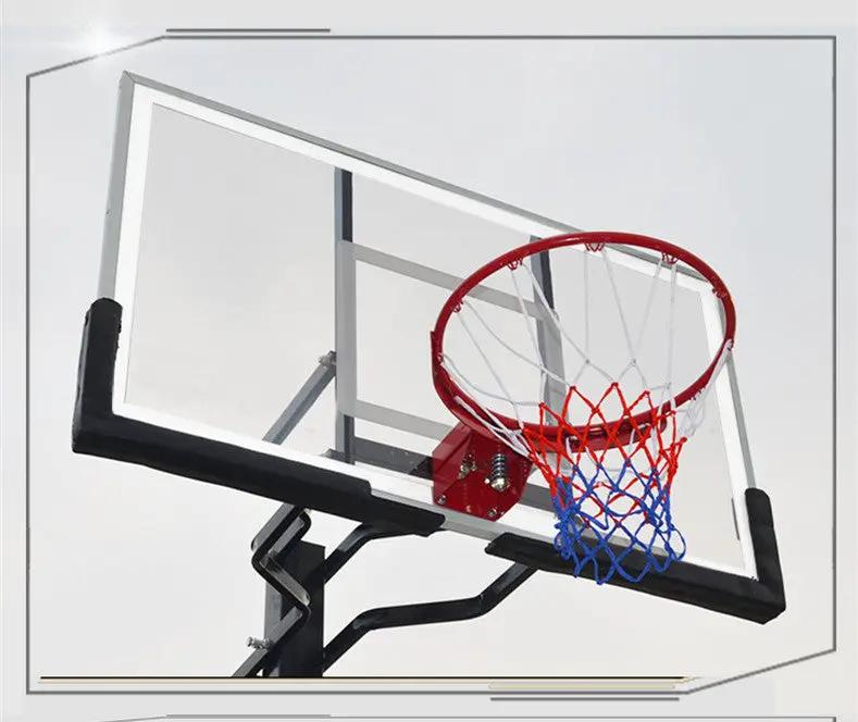 Outdoor adjustable basketball stand with clear backboard and red rim FLIPSTYLEZLLC on Tampa Home & Garden Store