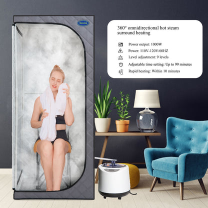 Portable Grey Steam Sauna and Fast Heating