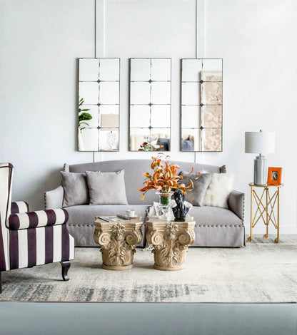Traditional Glass Panel Mirror for Wall Decor