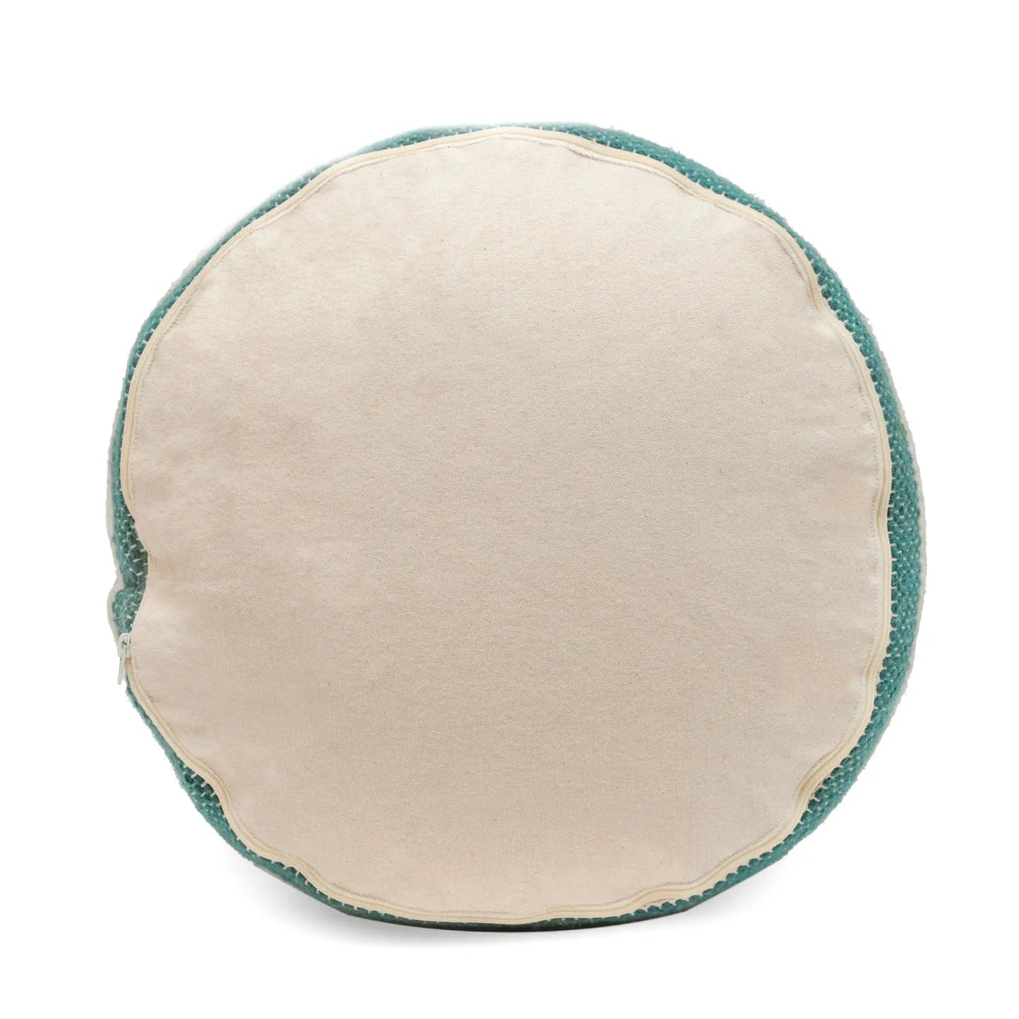 Diamond Handcrafted Cylindrical Wool Pouf