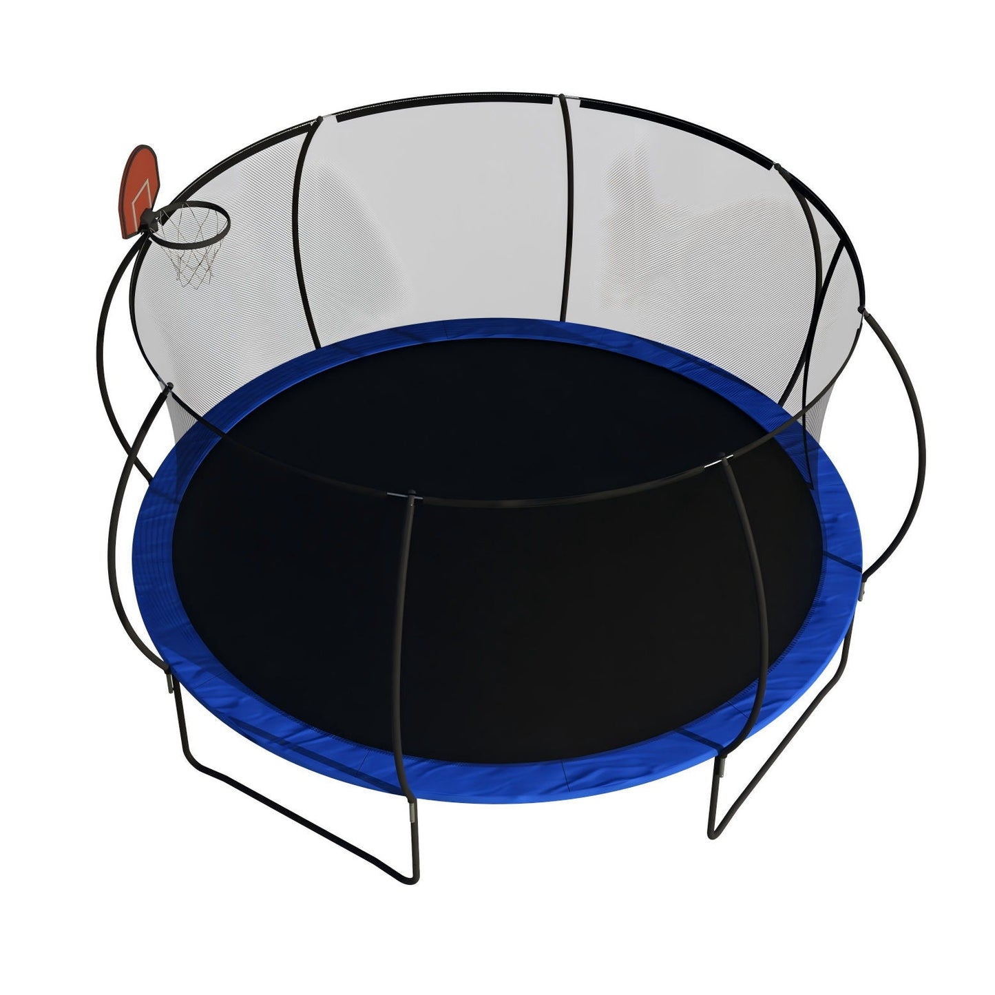 14 Ft Outdoor Trampoline with Basketball Hoop