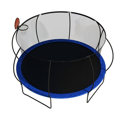 14 Ft Outdoor Trampoline with Basketball Hoop