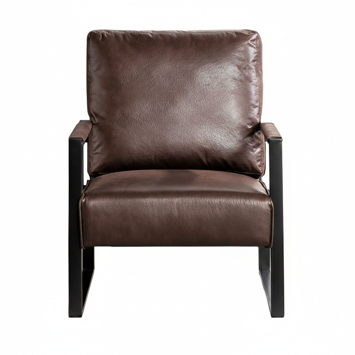 Mid Century Modern Chair With a Metal Frame