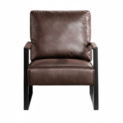 Mid Century Modern Chair With a Metal Frame