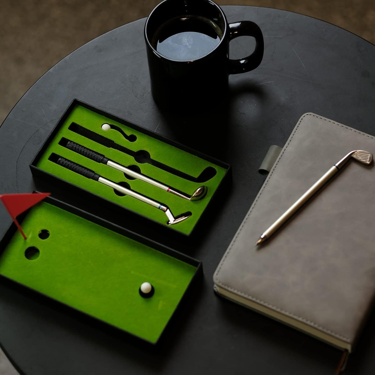 Golf Putter Pen and Coffee Mug Desk Gift Set