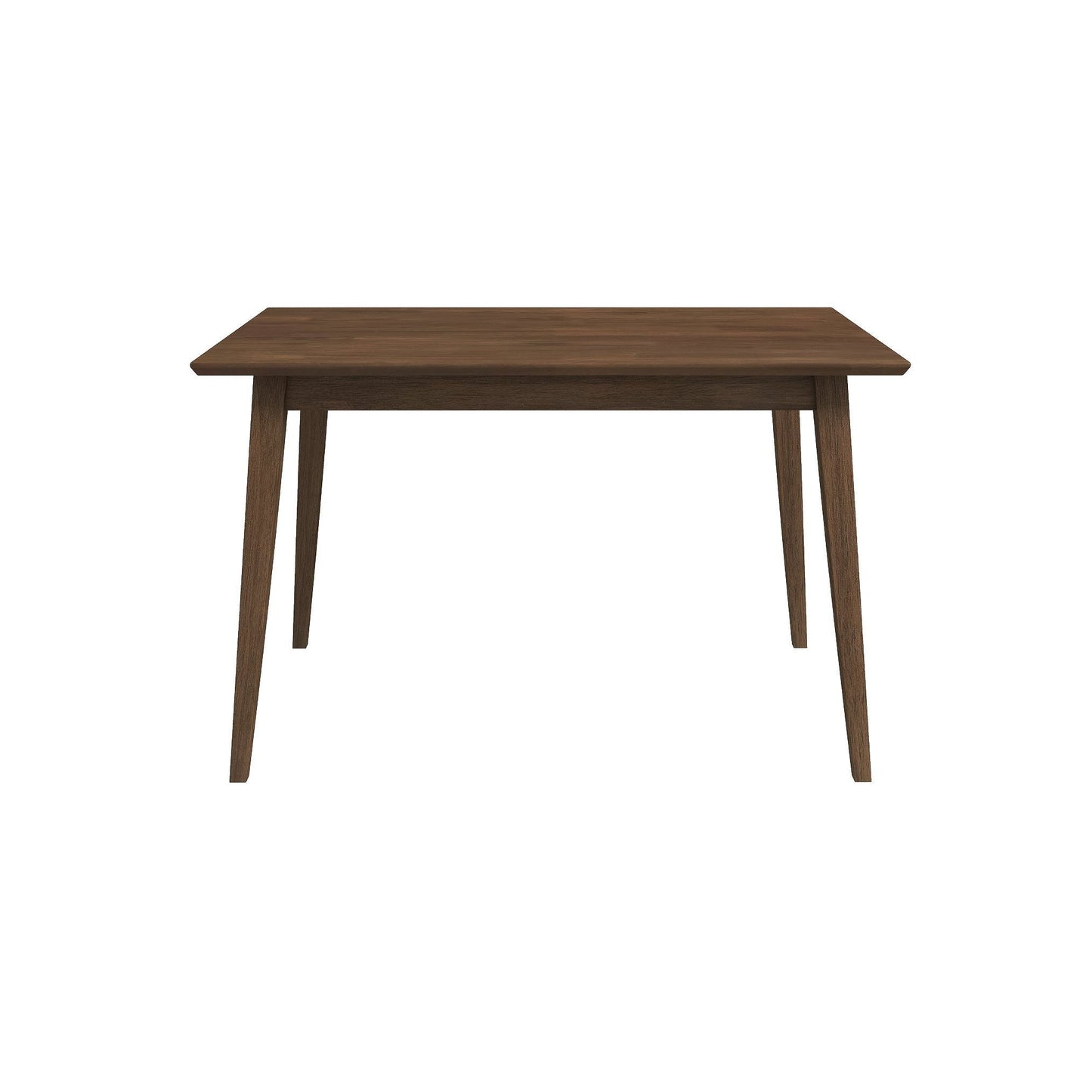 Levi Modern Style Rectangular Dining Kitchen Table in warm wood finish with solid legs on Tampa Home & Garden Store