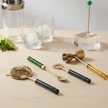 Gold Bar Tool Kit With a Clear Stand and Handles