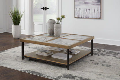 Montia Square Cocktail Table with Sintered Stone