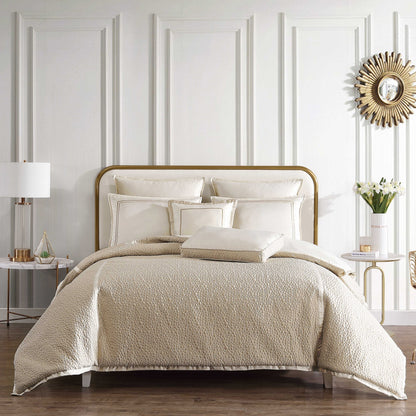 Rings and Reversible Matte Satin Comforter Set