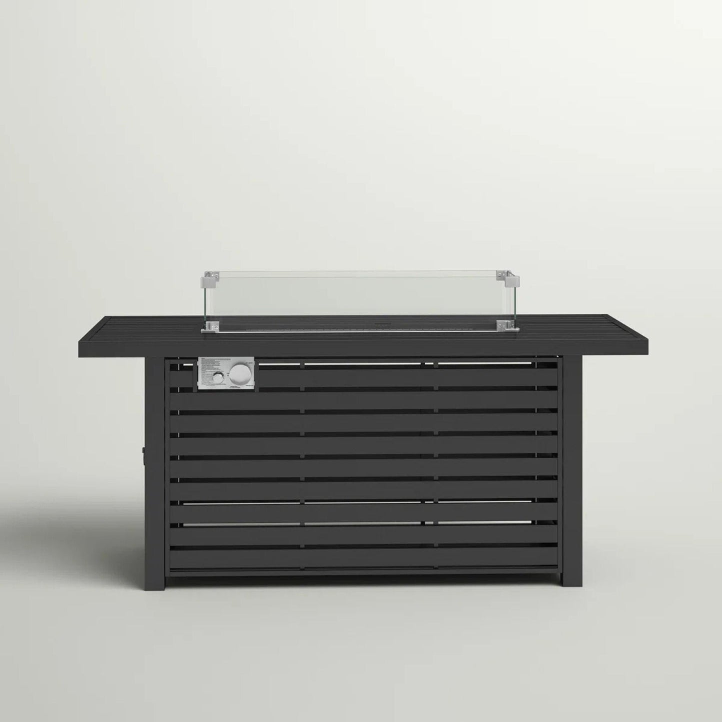 Propane Outdoor Fire Pit Table and Steel Lid