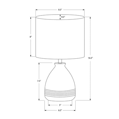 Modern cream table lamp by Unique Piece Furniture with 9.5in shade and 16.5in height on Tampa Home & Garden Store