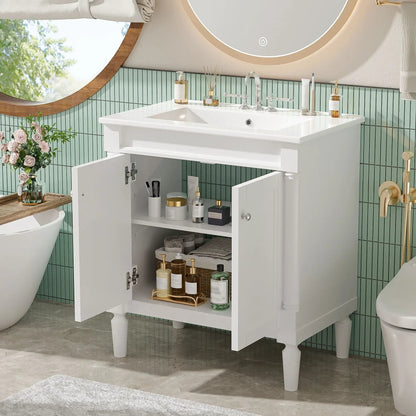 Bathroom Vanity Cabinet With Sink and Soft Close