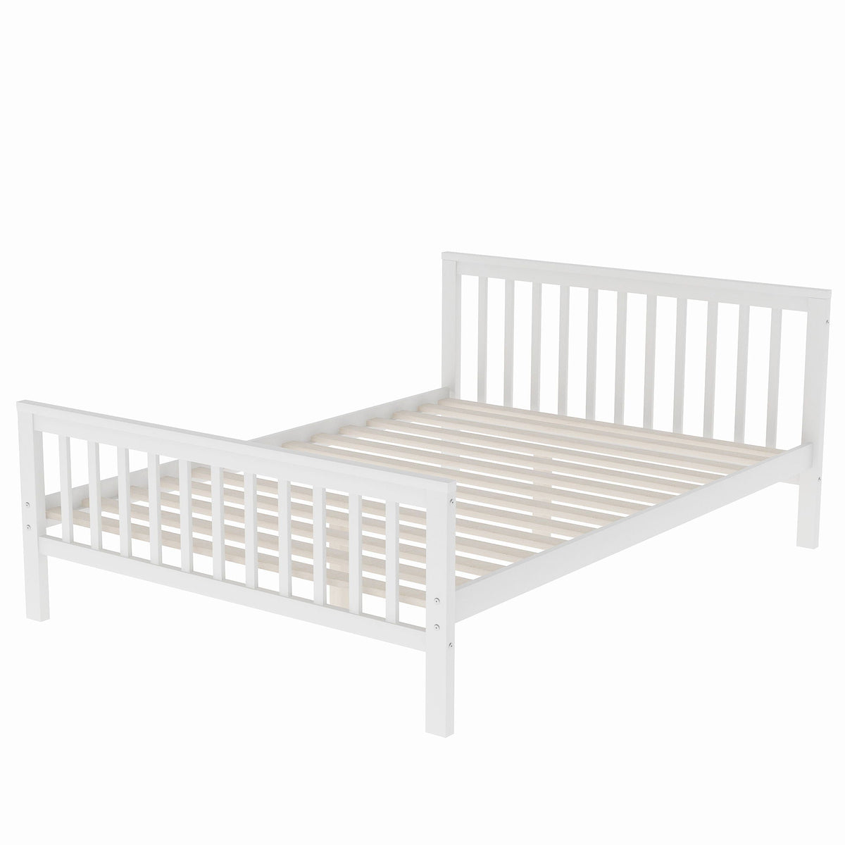 Loft bed with staircase and storage in white wood, HouseOfZazla, loft beds & bed frames on Tampa Home & Garden Store