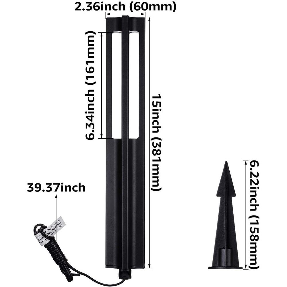 Paquete de 10 luces LED para caminos de bajo voltaje ALP53 de aluminio fundido, 3 W, 12 V CA/CC, para iluminación de caminos