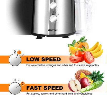 Extractor de zumo eléctrico de 2 velocidades para frutas y verduras