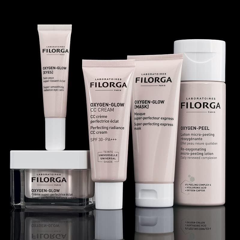 Filorga Oxygen Glow 5-piece set featuring CC cream SPF30, eye cream, mask, peel, cream on Tampa Home & Garden Store