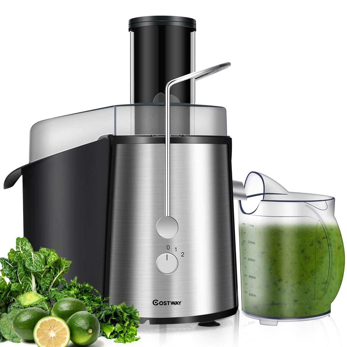 Exprimidor Eléctrico de 2 Velocidades para Frutas y Verduras