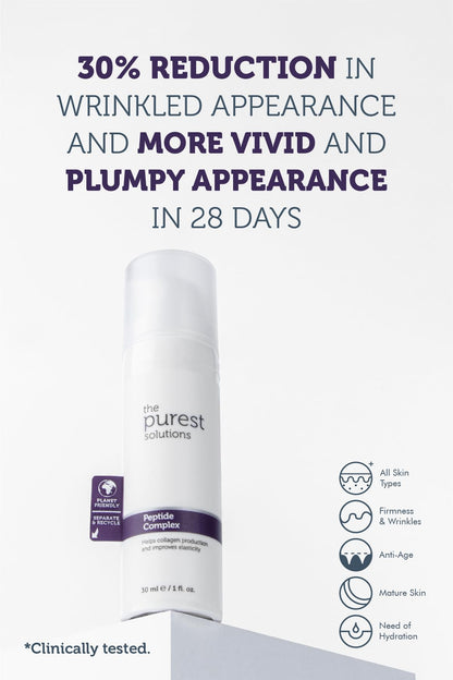 Face serum white pump bottle The Purest Solutions Peptide Complex Serum 30ml on Tampa Home & Garden Store