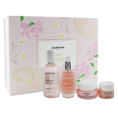 Darphin Intral skincare set four-piece with two bottles and two jars in floral box Darphin Paris on Tampa Home & Garden Store