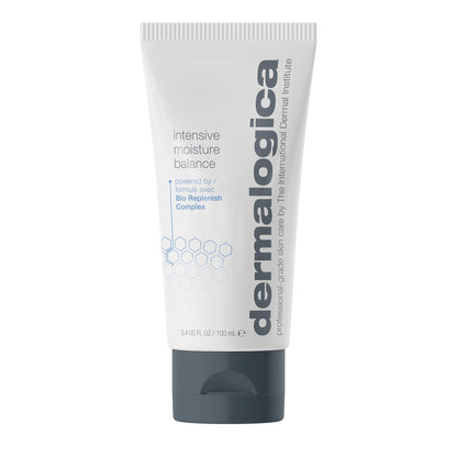 Dermalogica Intensive Moisture Balance moisturizer tube with white packaging and gray cap on Tampa Home & Garden Store