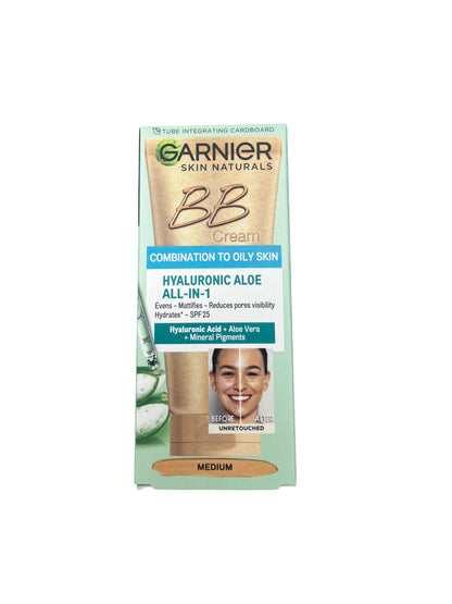 BB Cream Garnier Skin Naturals for combination to oily skin with hyaluronic acid, medium shade on Tampa Home & Garden Store