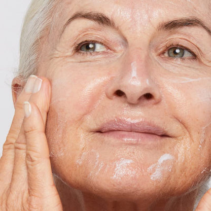 Dermalogica Super Rich Repair moisturizer for mature skin applied on face with white cream on Tampa Home & Garden Store