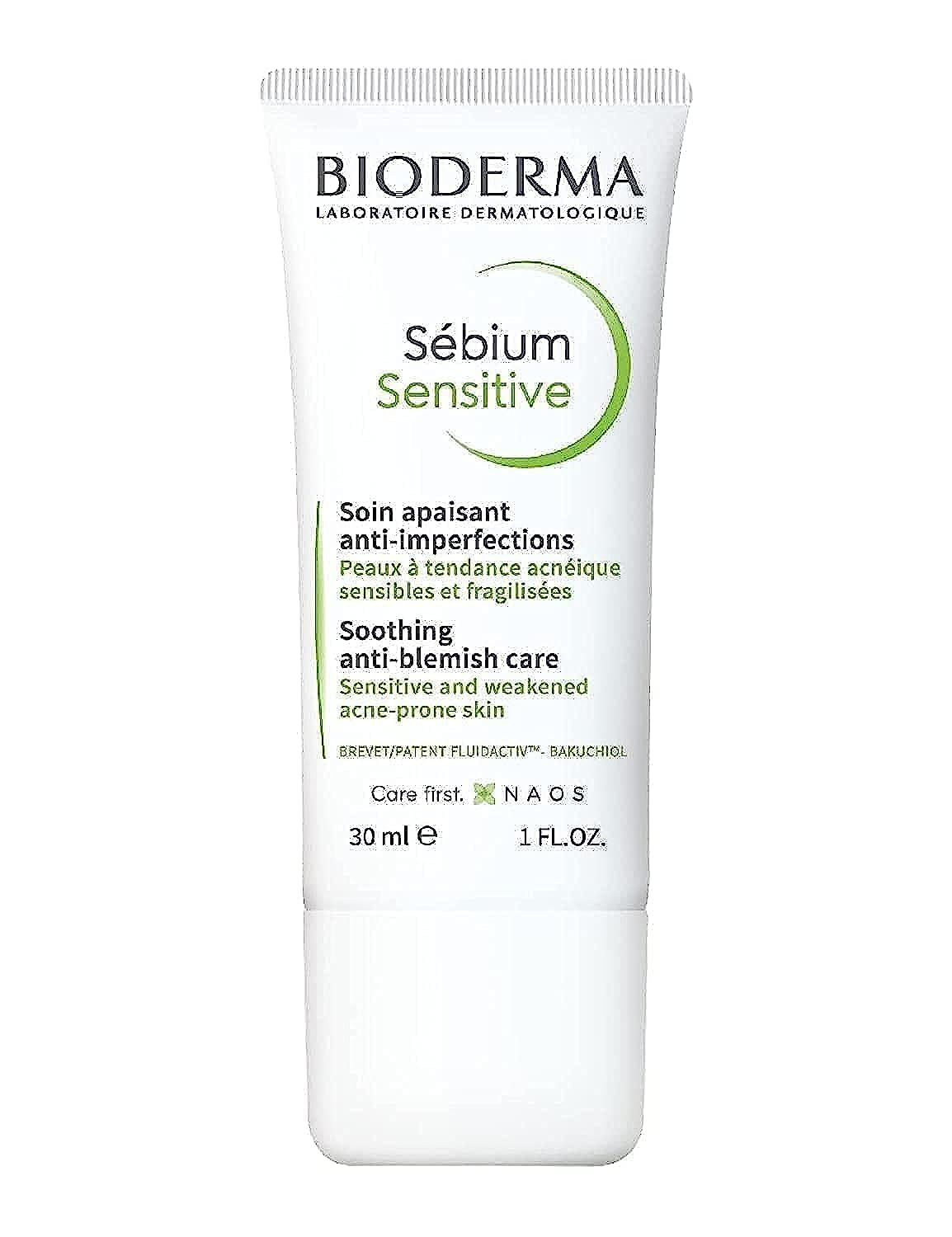 Bioderma Sebium Sensitive 30 ml acne treatment tube for sensitive, acne-prone skin fragrance-free on Tampa Home & Garden Store