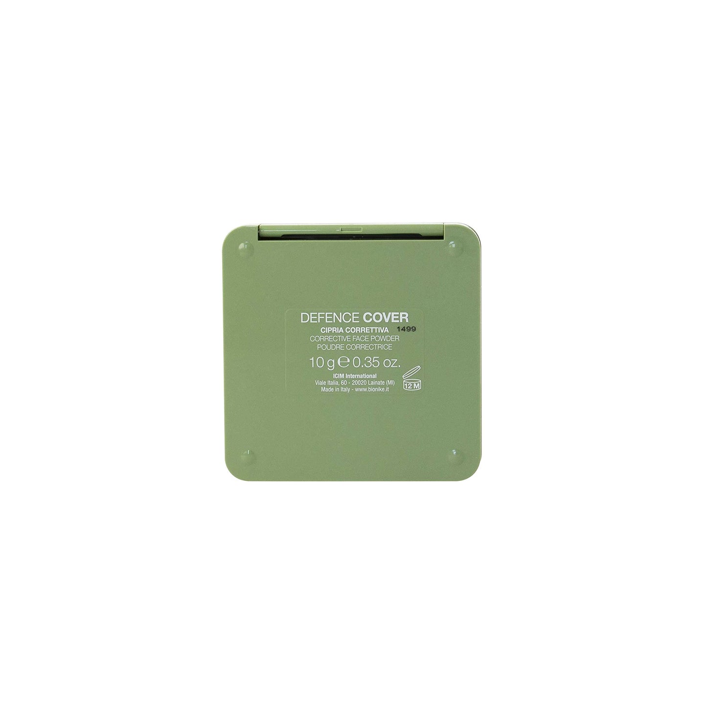 BioNike Defense Cover Concealer Powder 10g compact in olive green tin on Tampa Home & Garden Store