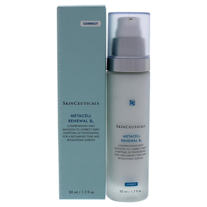SkinCeuticals Metacell Renewal B3 facial cream with teal box and silver pump, 50 ml on Tampa Home & Garden Store