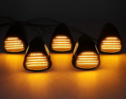 LED roof cab lights for Ford F-250 Super Duty 1999–2016 amber 5-pack AutoLEDTech on Tampa Home & Garden Store