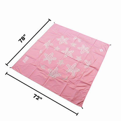 Pink Baby Beach Splash Mat And Sand Barrier