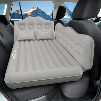 Backseat air mattress for SUV, thick grey bed with two pillows, 35.4'' width, Dikasun Outdoor on Tampa Home & Garden Store