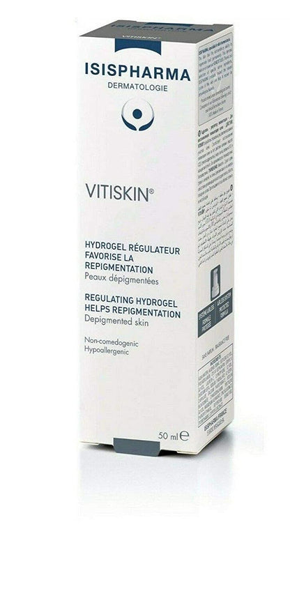 IsisPharma Vitiskin Regulating Hydrogel box white with blue logo, 50 ml skincare by Beauty Care Bag on Tampa Home & Garden Store