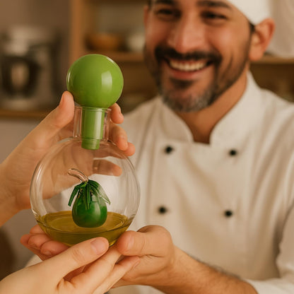 Premium Italian Olive Oil Dispenser and Glass Cruet