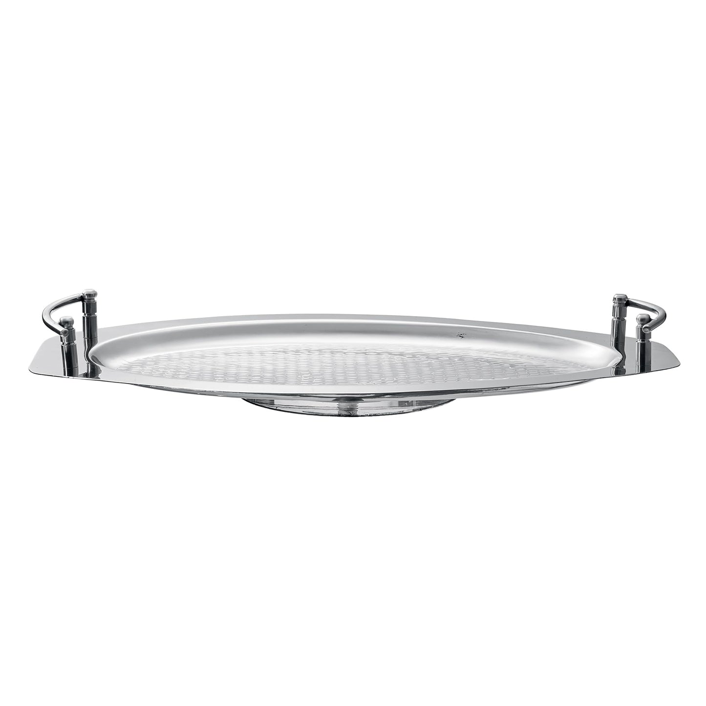 Modern Stainless Steel Serving Tray with Handles